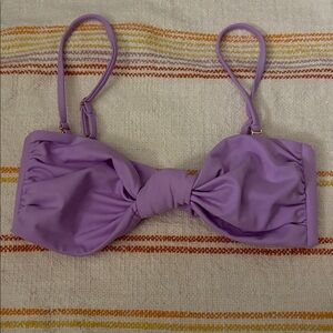Small - NWOT - Agua Bendita - Lavender Knot Tie Back Bikini Top